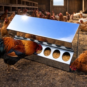 Automatické samodosypacie kŕmidlo pre sliepky – pozinkované 10L