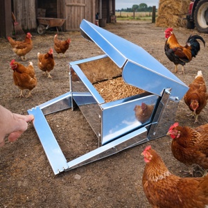 Nášlapné krmítko pre sliepky 3-L (HLINA)